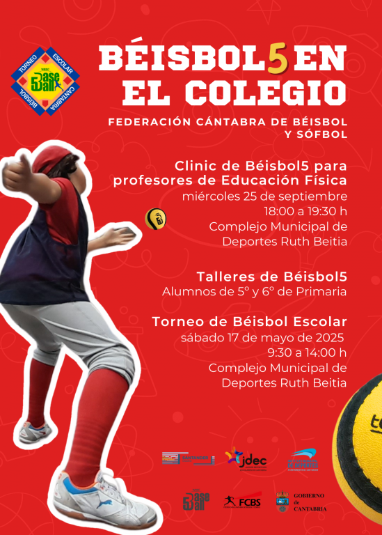 Cartel 'Béisbol5 en el Colegio'